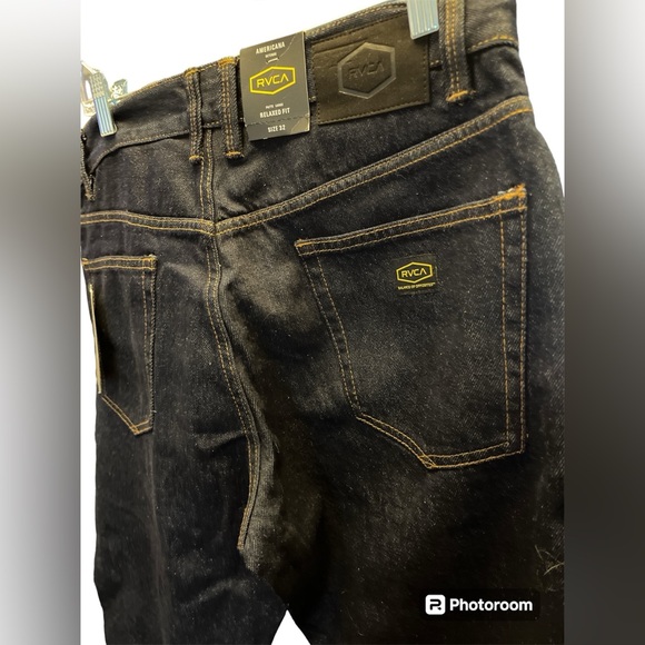 RVCA Americana Day Shift Relaxed Fit Denim Jeans 32 - Picture 5 of 16